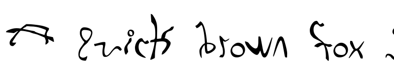 Preview of 001 Stretched-Strung Regular font