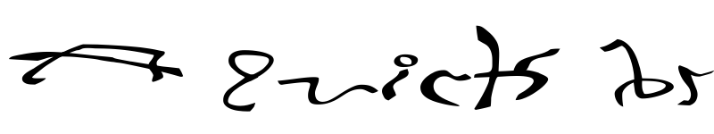 Preview of 001 Stretched-Strung Wide Regular font