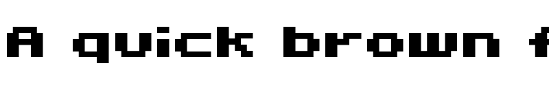 Preview of 04b11 Regular font