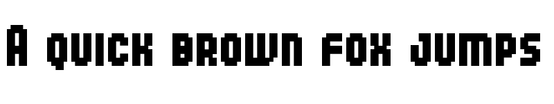 Preview of 04b_25 Regular font