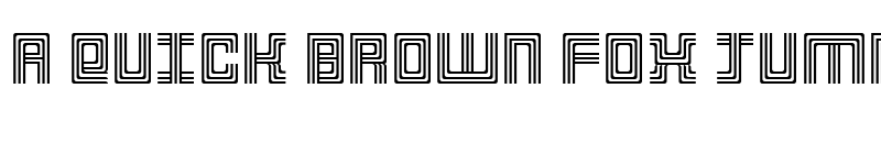 Preview of 3 Strokes Regular font