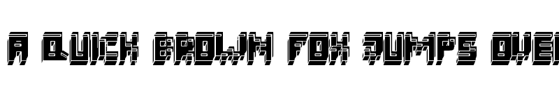 Preview of 3d fatsche Regular font