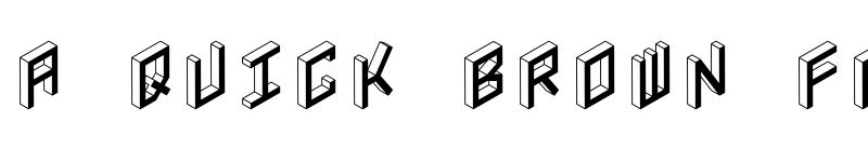 Preview of 3D Isometric Bold font