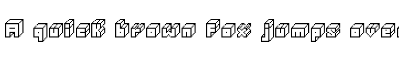 Preview of 3D Thirteen Pixel Fonts Regular font