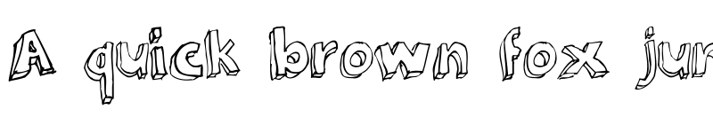 Preview of 3Dumb Regular font