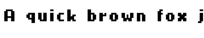 Preview of 4Mini Regular font