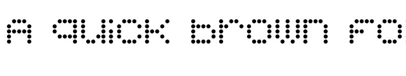 Preview of 5x5 Dots Regular font