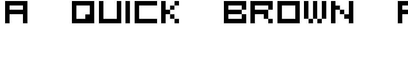 Preview of 5x5 square Regular font