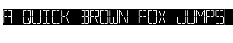 Preview of 7 SEGMENTAL DIGITAL DISPLAY Regular font