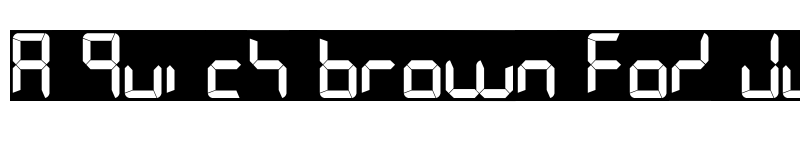 Preview of 7LED Regular font