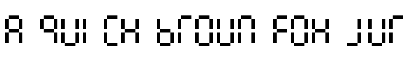 Preview of 7LineDigital Regular font