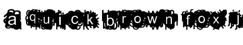 Preview of A Damn Mess Regular font