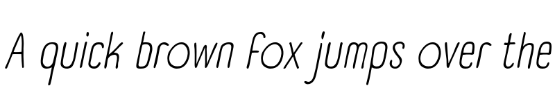 Preview of A Day Without Sun Text Italic Regular font