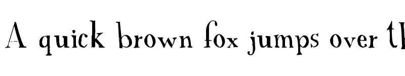 Preview of A Font with Serifs Regular font