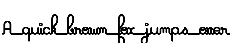 Preview of A La Nage Bold font