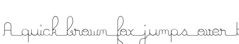 Preview of A La Nage Light font