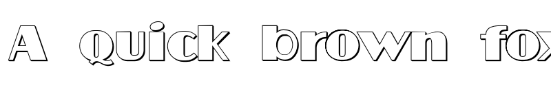 Preview of Aafia 3D Regular font