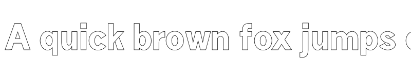 Preview of Aariel Outline font