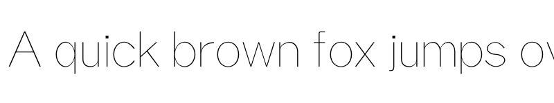 Preview of Aariel Thin font