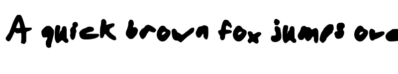 Preview of Aaron with a Marker Medium font