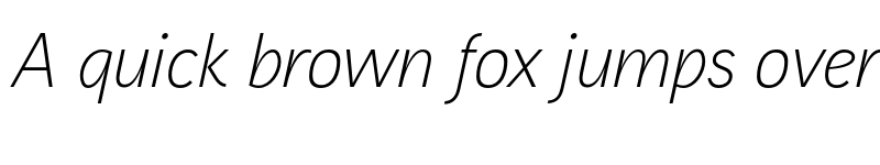 Preview of Aaux Next Light Italic font