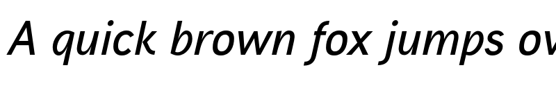 Preview of Aaux Next SemiBold Italic font