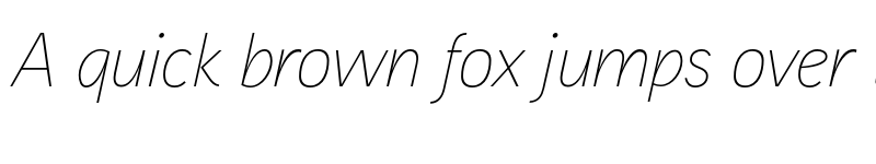 Preview of Aaux Next Thin Italic font