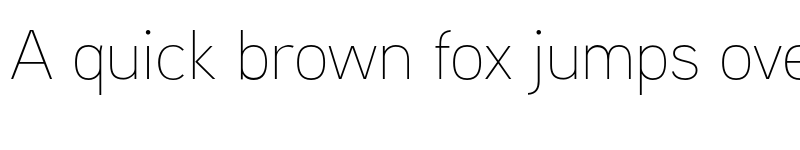 Preview of Aaux Next Thin font