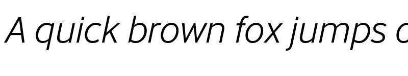 Preview of Abandon Light Italic font