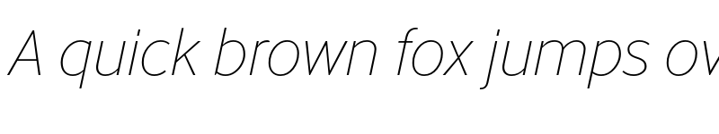 Preview of Abandon Thin Italic font