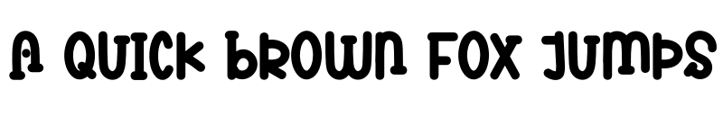 Preview of ABCDE Regular font