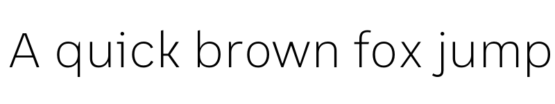 Preview of ABCSans Light font