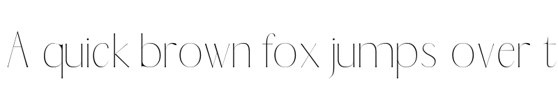 Preview of Abiah Thin font