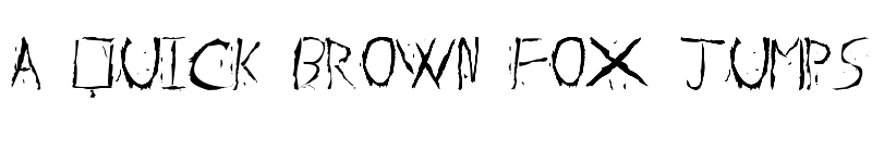 Preview of About Dead Regular font