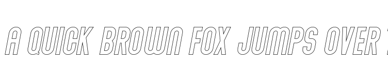 Preview of Abraham Outline Italic font