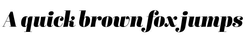 Preview of Abril Display Black Italic font