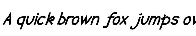 Preview of Abscissa Bold Italic font