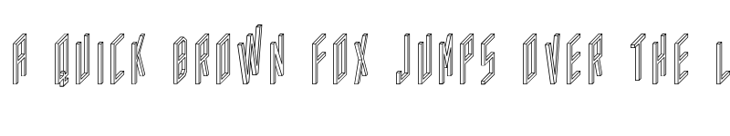 Preview of AC Framed Outline font