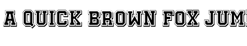 Preview of Academy Filled 3D Regular font