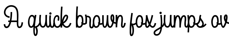 Preview of Acapela Regular font