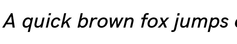 Preview of Acari Sans Medium Italic font