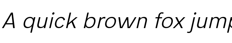 Preview of Acari Sans Neue Italic font