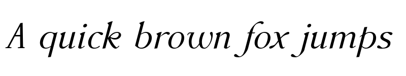 Preview of Accanthis ADF Std Italic font