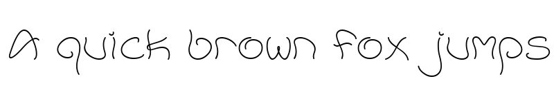 Preview of Accent Wet Noodle Regular font