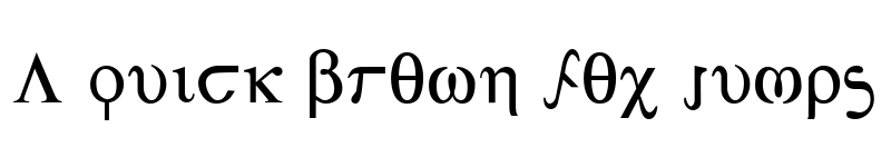 Preview of Achilles Regular font