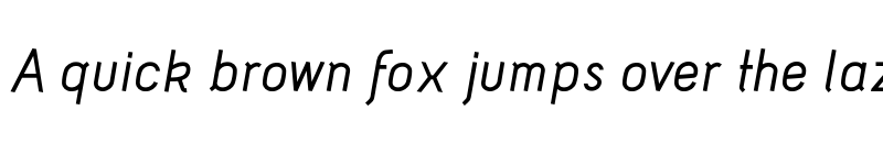 Preview of Acid Medium Italic font