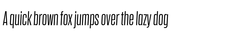 Preview of Action Cond Regular Trial Grade 1 Italic font