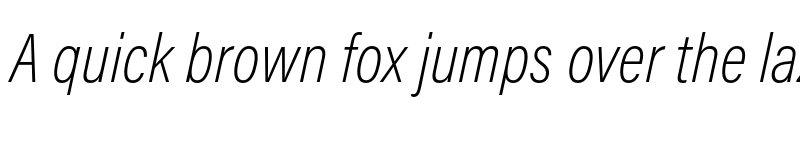 Preview of Acumin Pro Condensed Extra Light Italic font