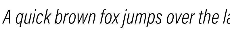 Preview of Acumin Pro Condensed Light Italic font