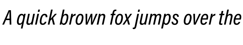 Preview of Acumin Pro Condensed Medium Italic font